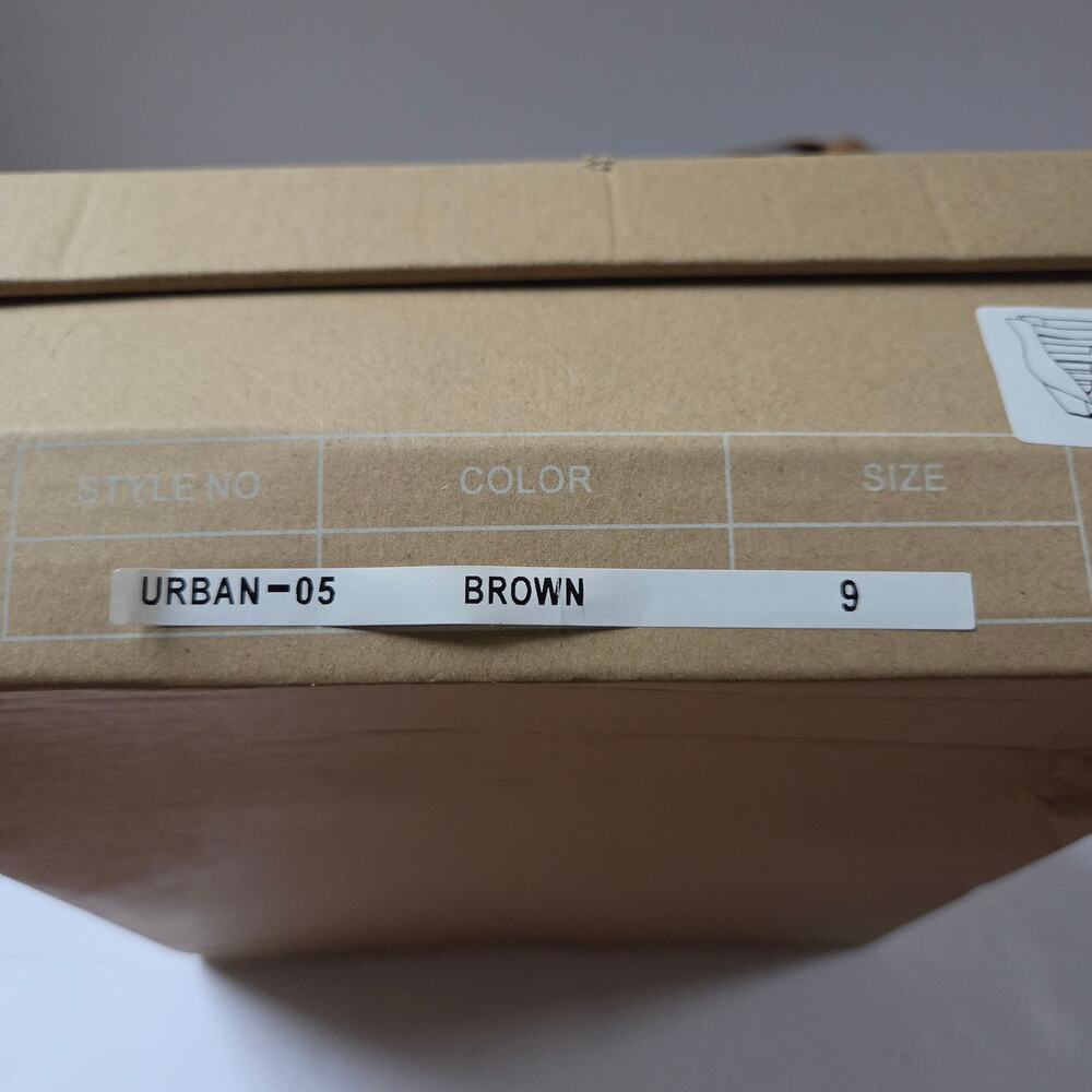 Mi.iM URBAN‑05 Brown Woven Strap Ankle Booties Stacked Heel Size 9 NIB - Picture 15 of 16
